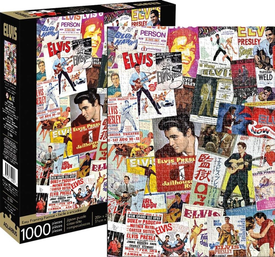 Toynk Elvis Presley Movie Poster Collage 1000 Piece Jigsaw Puzzle | Puzzles