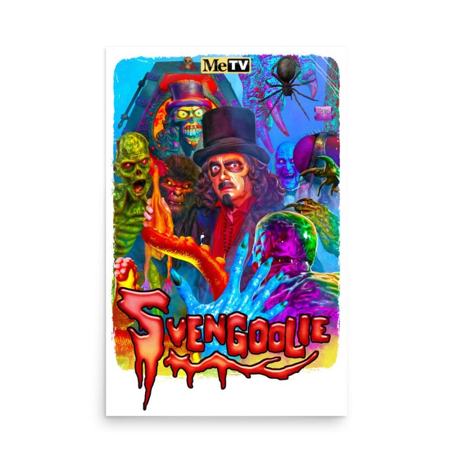 MeTV Custom Products Monster Mash-Up Svengoolie® Poster By Mark Spears | 2023 Svengoolie Artist Collection