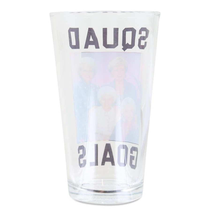 Toynk The Golden Girls "Squad Goals" Pint Glass | Holds 15 Ounces | Drinkware