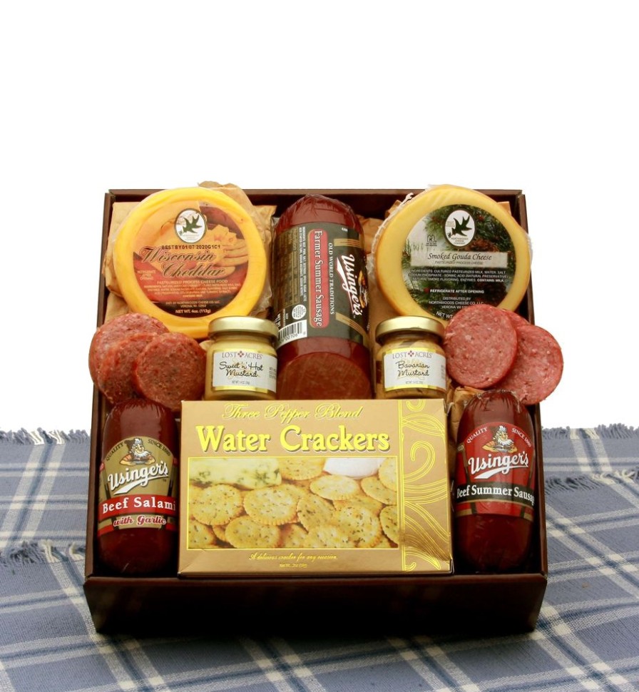 GBDS Hearty Favorites Meat & Cheese Sampler | Gourmet Gift Baskets