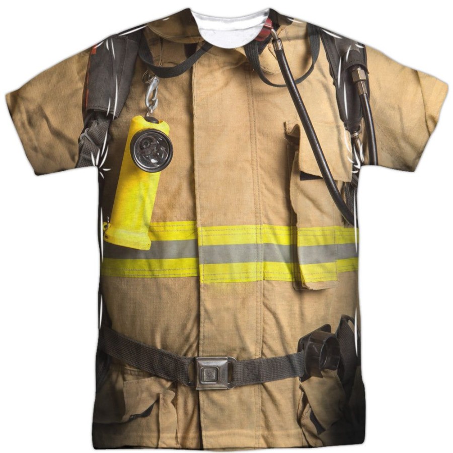 MeTV Custom Classics Firefighter Costume (Front & Back) | Costume Apparel