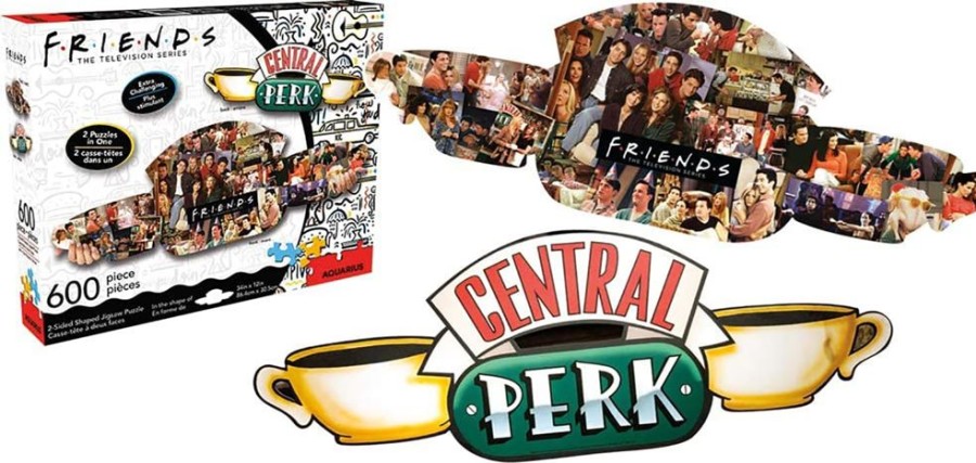 Toynk Friends Central Perk & Collage 600 Piece 2 Sided Die Cut Jigsaw Puzzle | Puzzles