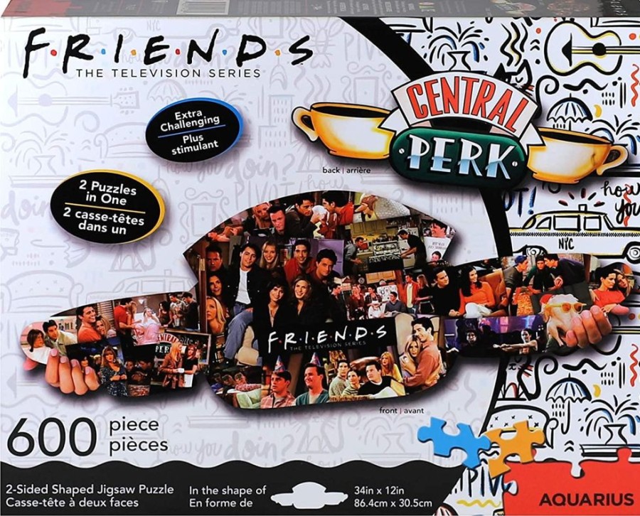 Toynk Friends Central Perk & Collage 600 Piece 2 Sided Die Cut Jigsaw Puzzle | Puzzles