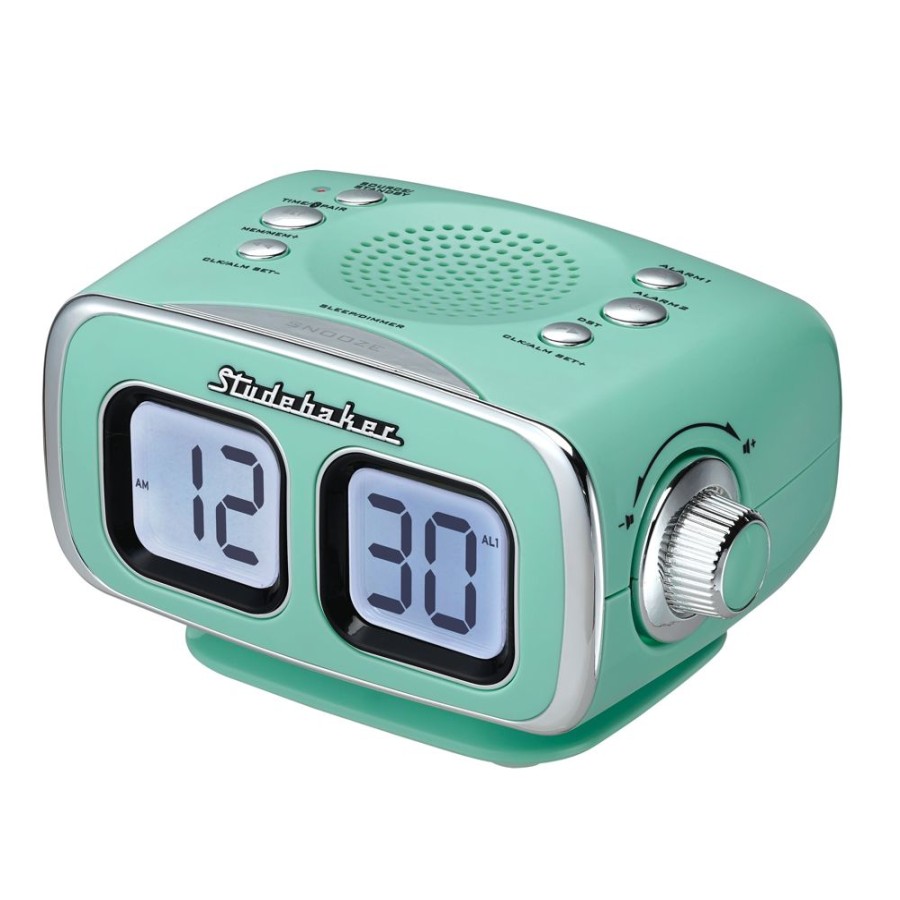 Studebaker Studebaker Roommate Large Display Lcd Am/Fm Retro Clock Radio With Bluetooth | Radios