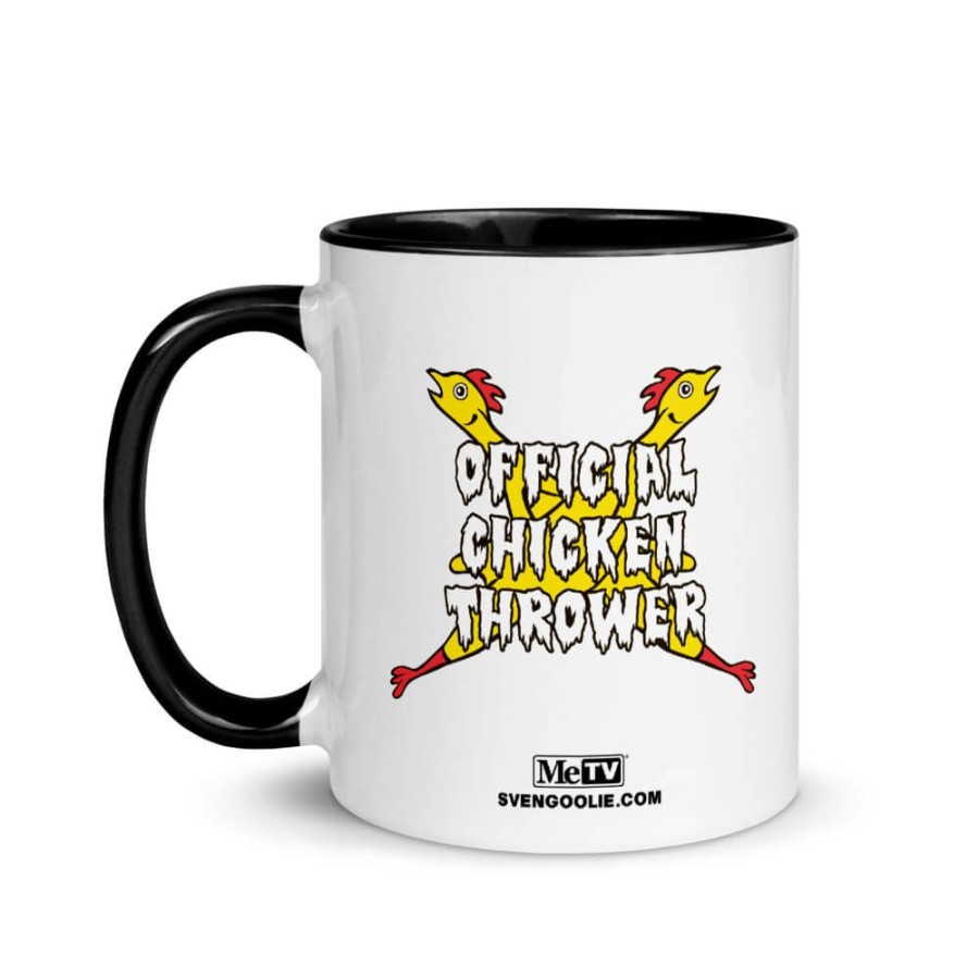 MeTV Custom Products Svengoolie Official Chicken Thrower Ceramic Mug | Mugs