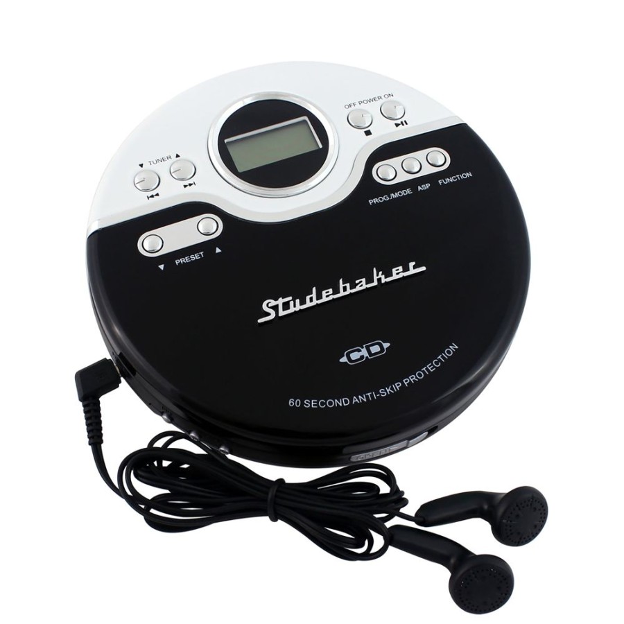 Studebaker Studebaker Retro Joggable Personal Cd Player With Fm Radio | Radios