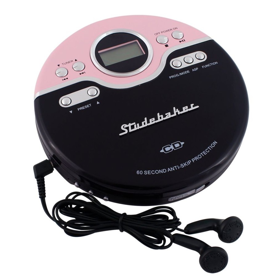 Studebaker Studebaker Retro Joggable Personal Cd Player With Fm Radio | Radios