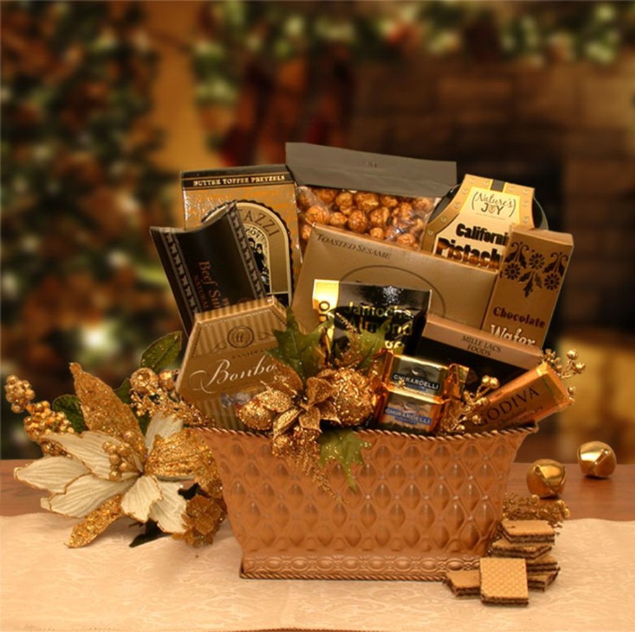 GBDS Golden Gatherings Holiday Gift Basket | Gourmet Gift Baskets