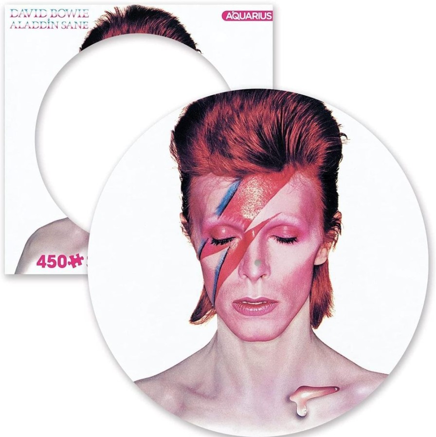 Toynk David Bowie Aladdine Sane 450 Piece Record Disc Jigsaw Puzzle | Retro Toys & Games