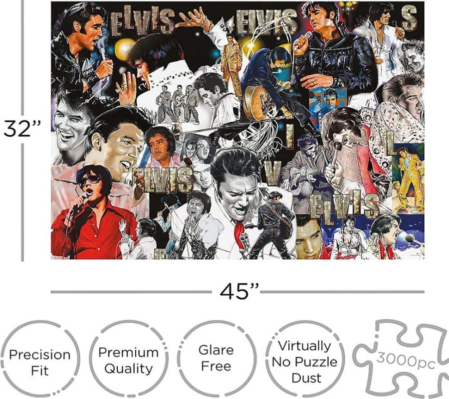 Toynk Elvis Presley Collage 3000 Piece Jigsaw Puzzle | Puzzles