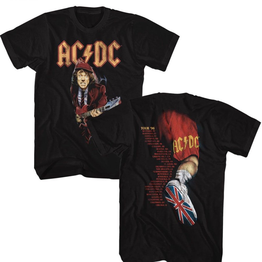 MeTV Custom Brands Ac/Dc - Tour '96 (Front & Back) | Band And Artist Apparel