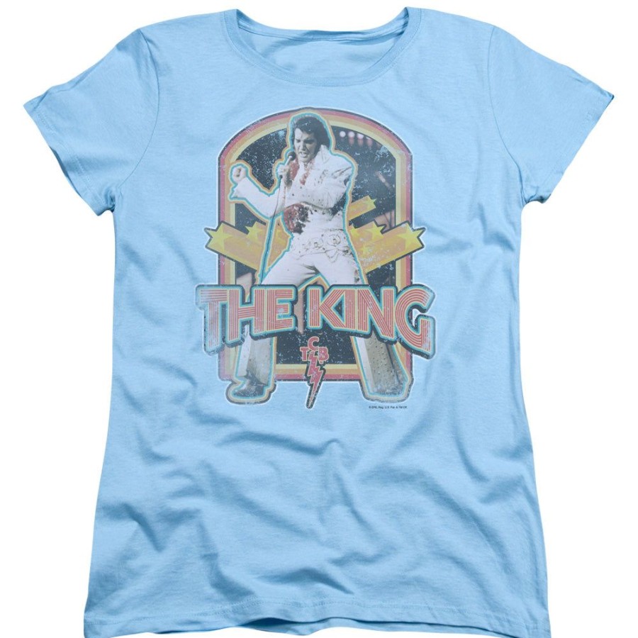 MeTV Custom Classics Elvis - The King (Distressed) | Band And Artist Apparel