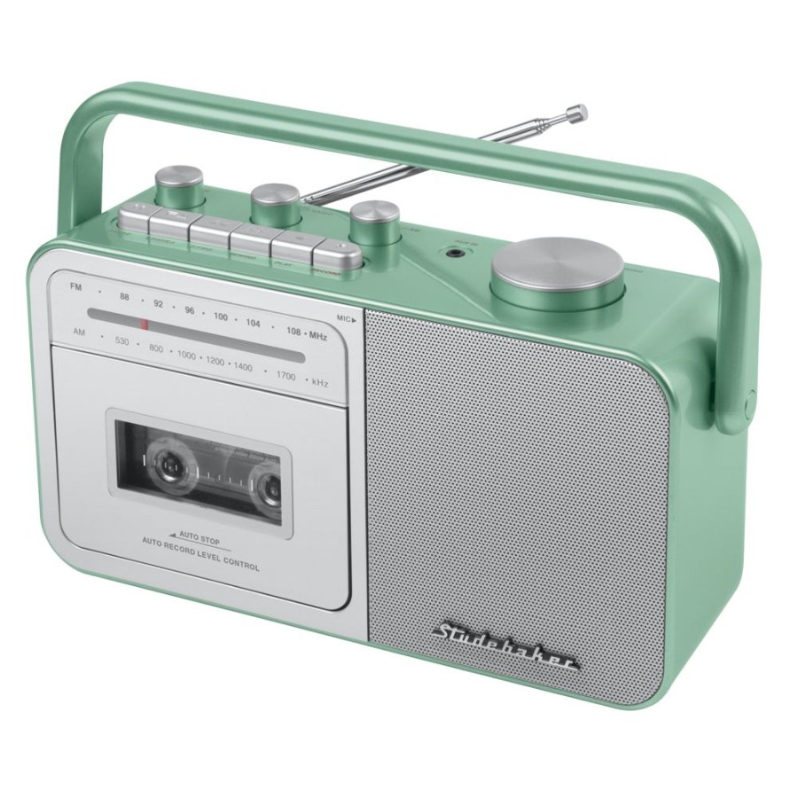 Studebaker Studebaker 80'S Portable Cassette Player/Recorder With Am/Fm Radio | Cassette Tape Players