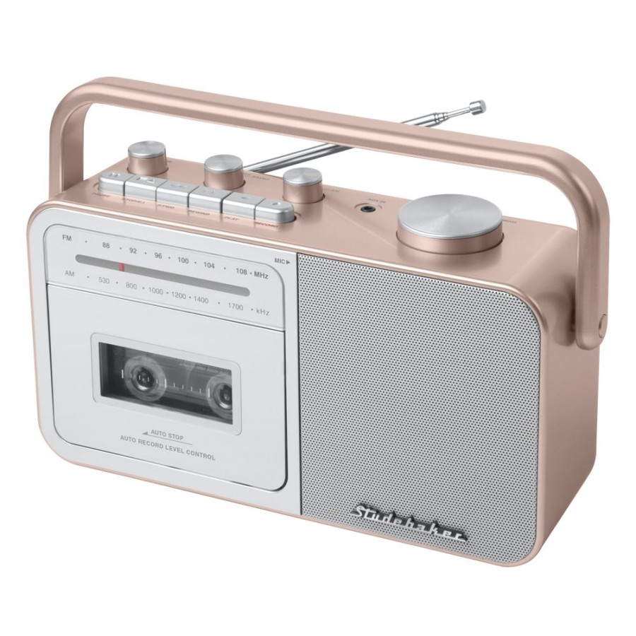 Studebaker Studebaker 80'S Portable Cassette Player/Recorder With Am/Fm Radio | Cassette Tape Players