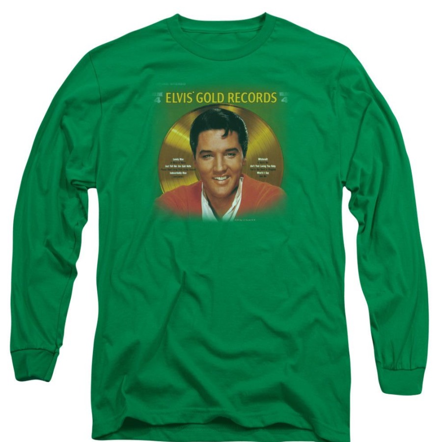 MeTV Custom Classics Elvis - Gold Records (Green) | Band And Artist Apparel