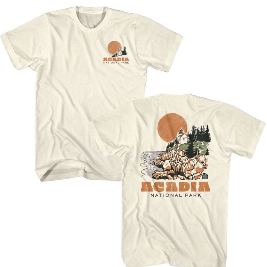 MeTV Custom Brands National Parks - Acadia Lighthouse (Front & Back) | Classic Brands Tees