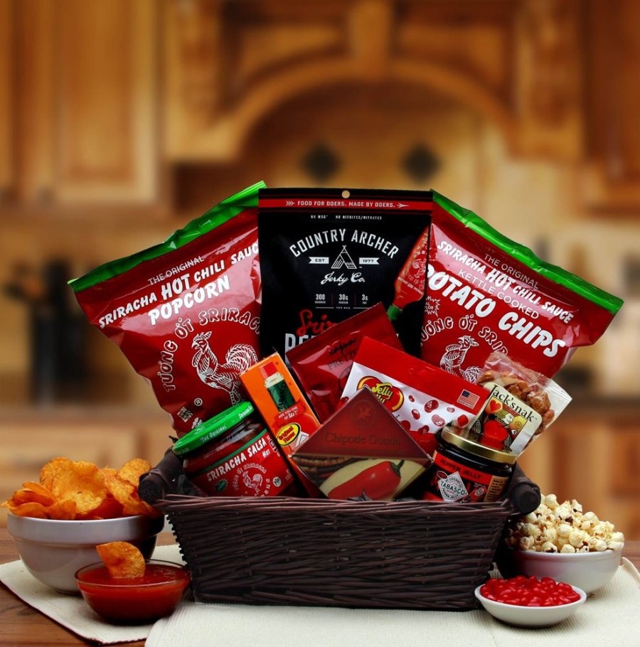 GBDS Hot & Spicy Sriracha Lovers Gift Basket | Gourmet Gift Baskets