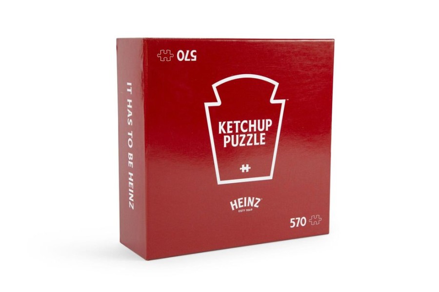 Toynk Heinz Ketchup All-Red Food Puzzle For Adults And Kids | 570 Piece Jigsaw Puzzle | Classic Brands Tees