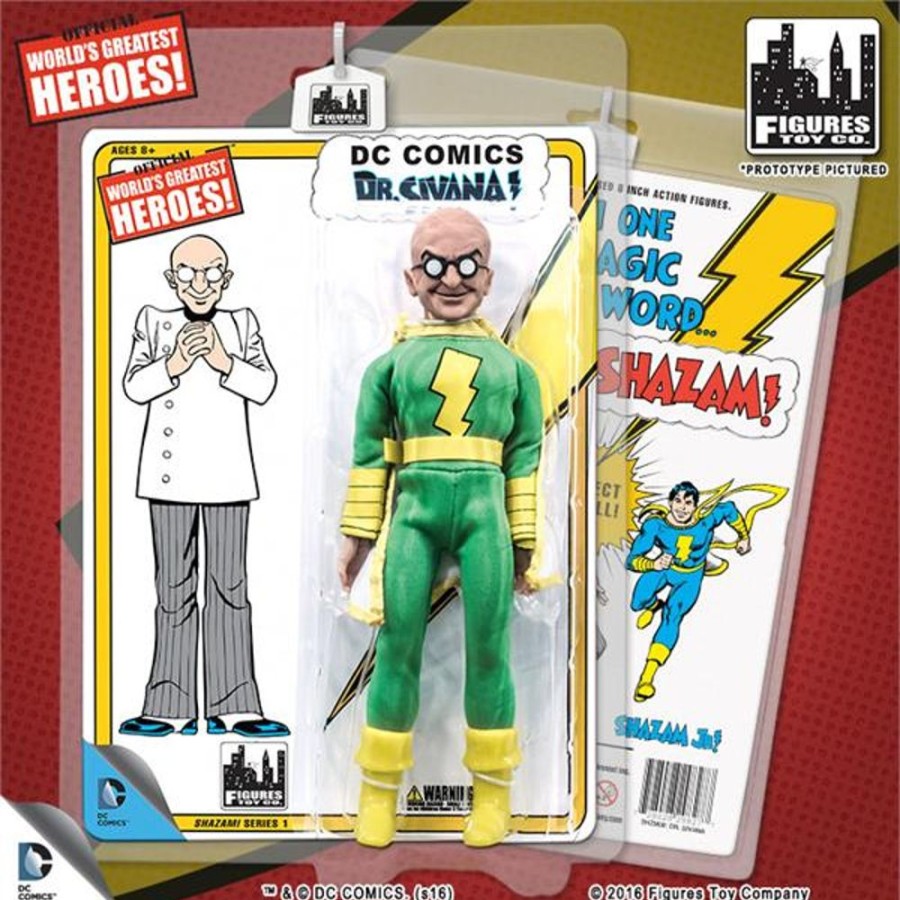 MeTV Figures Shazam Retro 8 Inch Action Figures Series 1: Captain Sivana | Heroes & Villains