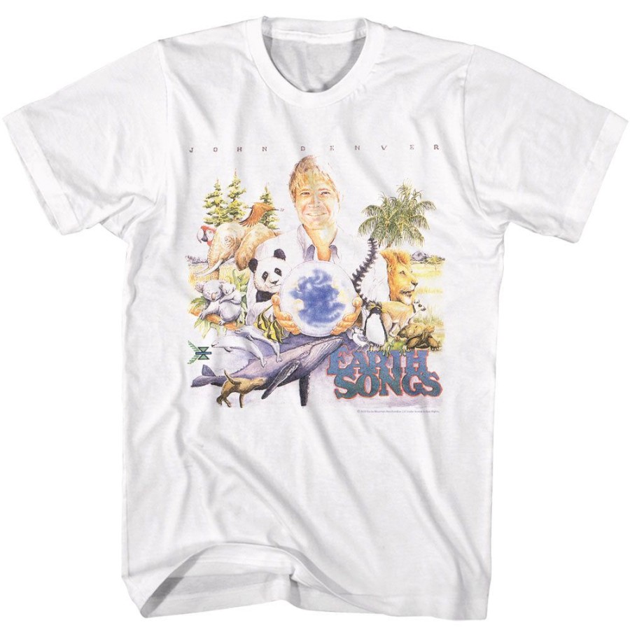 MeTV Custom Brands John Denver - Earth Songs Album Cover | Band And Artist Apparel