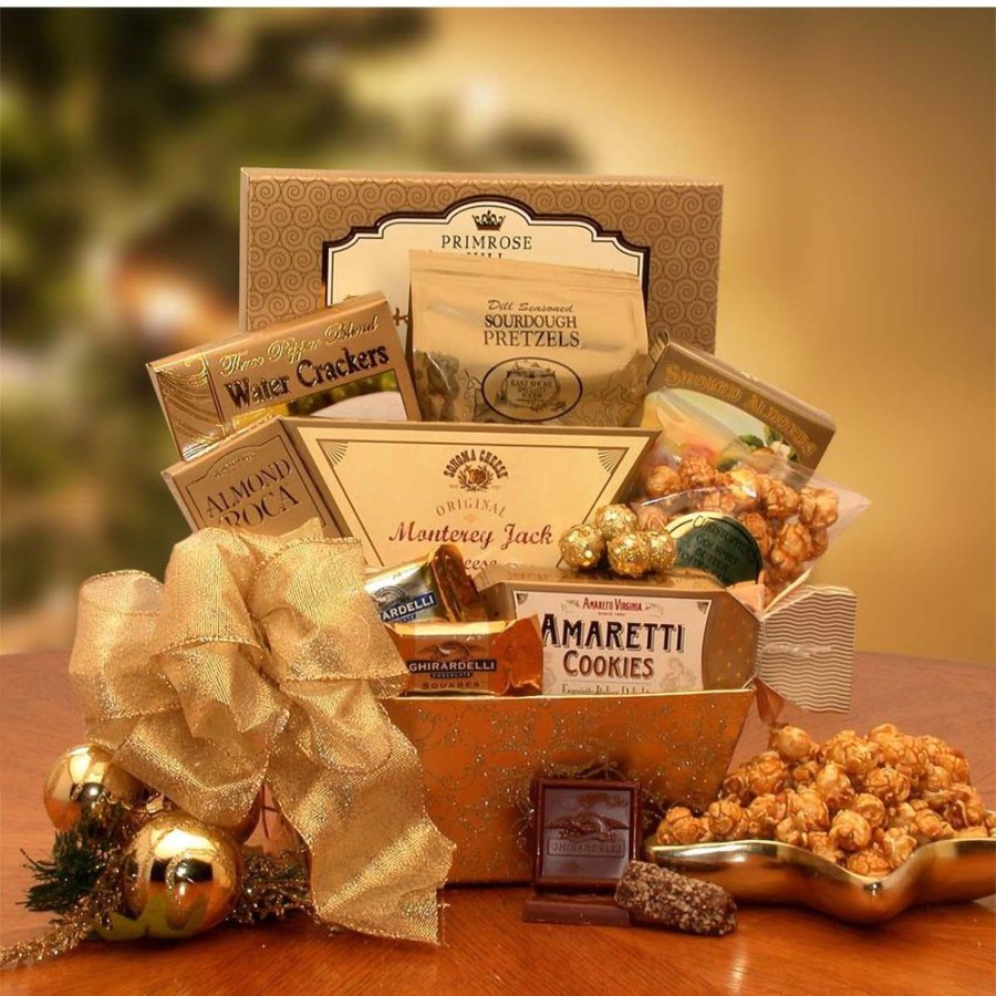 GBDS Golden Gourmet Holiday Gift Basket | Gourmet Gift Baskets