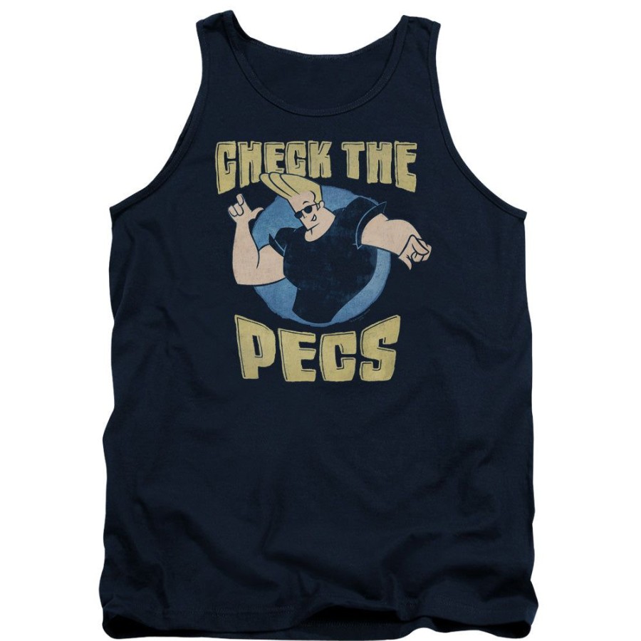 MeTV Custom Classics Johnny Bravo - Check The Pecs | Tank Tops