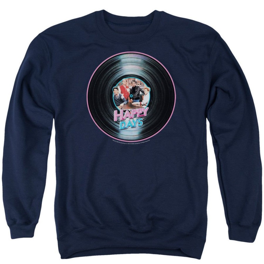 MeTV Custom Classics Happy Days - On The Record | Crewneck Sweatshirts