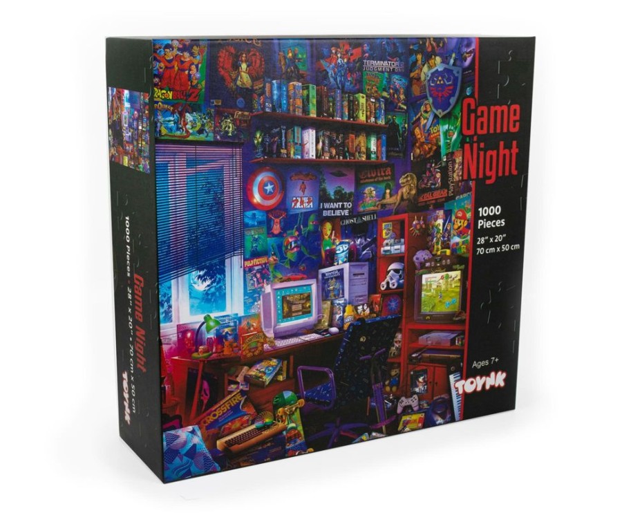 Toynk 90S Game Room Pop Culture 1000 Piece Jigsaw Puzzle By Rachid Lotf | Retro Toys & Games