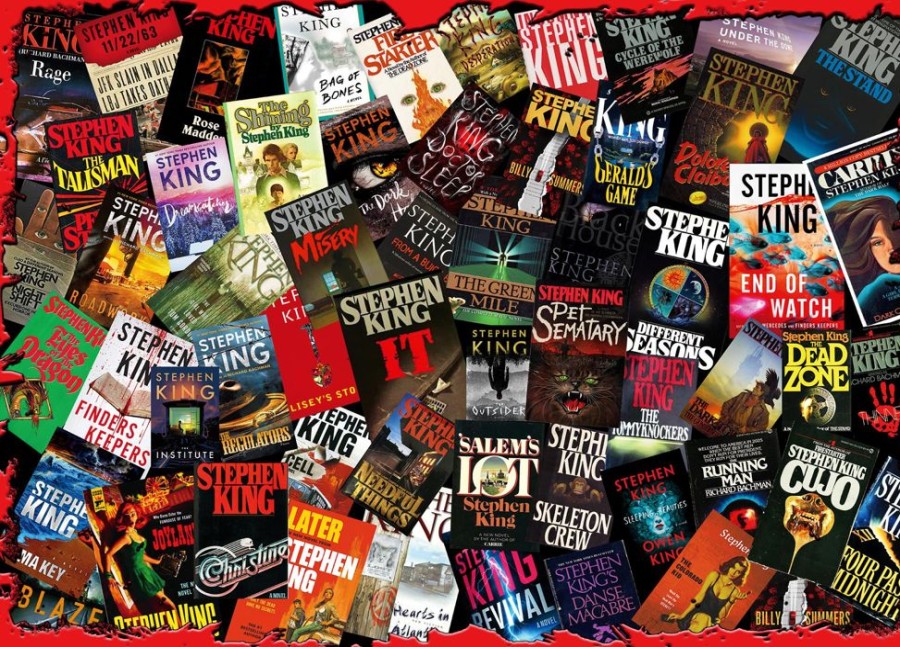 Toynk King Of Horror Collage Stephen King Inspired 1000 Piece Jigsaw Puzzle | Retro Toys & Games