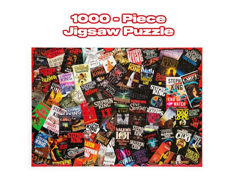 Toynk King Of Horror Collage Stephen King Inspired 1000 Piece Jigsaw Puzzle | Retro Toys & Games