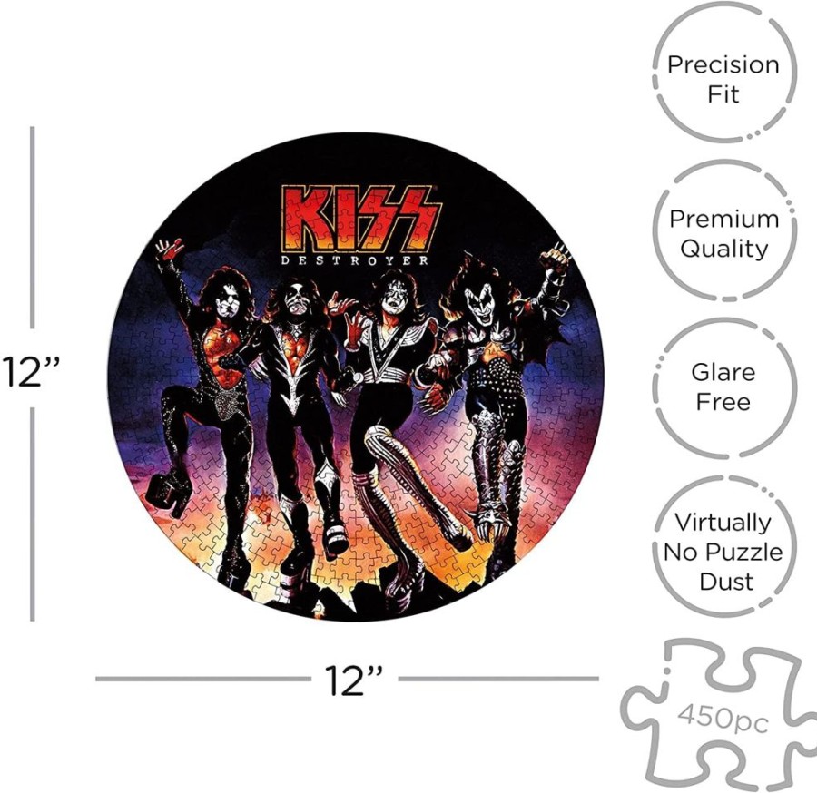 Toynk Kiss Destroyer 450 Piece Record Disc Jigsaw Puzzle | Puzzles