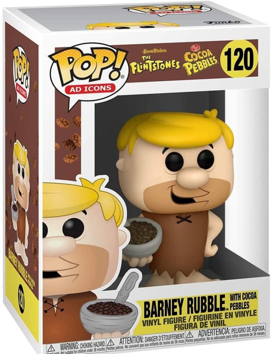 Toynk Cocoa Pebbles Funko Pop Ad Icons Vinyl Figure | Barney Rubble | Funko Pops!