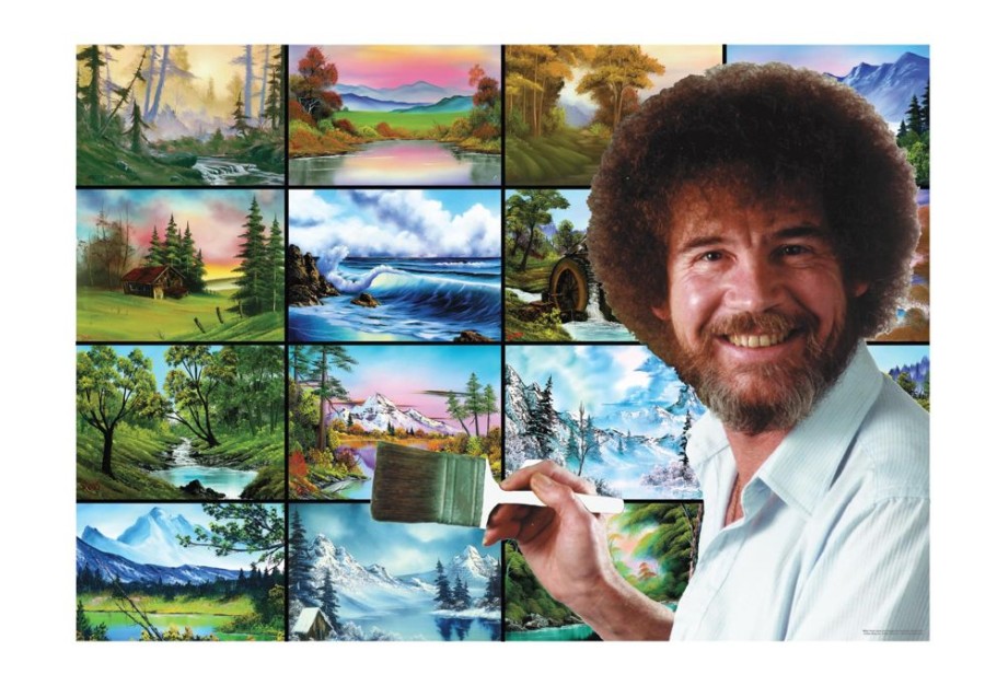 Toynk Bob Ross These Things Live Right In Your Brush 1000 Piece Jigsaw Puzzle | Retro Toys & Games