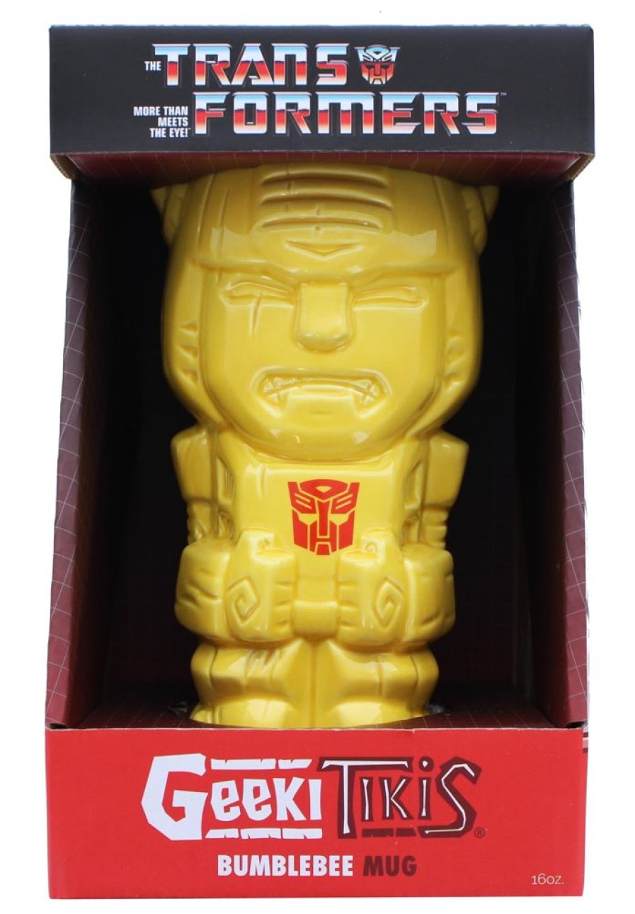 Toynk Geeki Tikis Transformers Bumblebee 16 Ounce Ceramic Mug | Drinkware