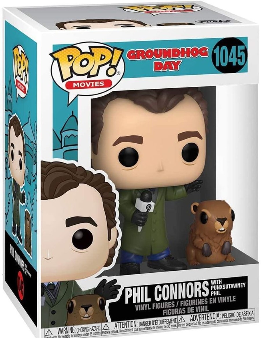 Toynk Groundhog Day Funko Pop Vinyl Figure | Phil Connors W/ Punxsutawney Phil | Funko Pops!