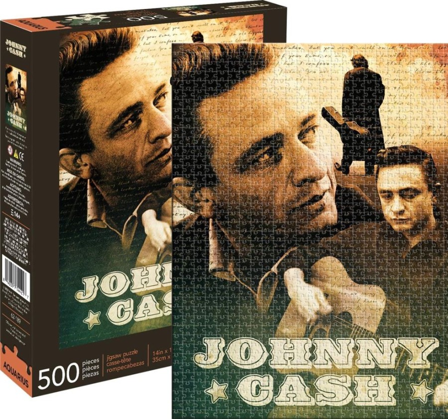 Toynk Johnny Cash 500 Piece Jigsaw Puzzle | Retro Toys & Games