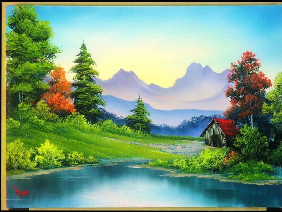 Toynk Bob Ross Trapper'S Cabin Nature Puzzle | 1000 Piece Jigsaw Puzzle | Puzzles