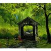 Toynk Bob Ross Covered Bridge Nature Puzzle | 1000 Piece Jigsaw Puzzle | Retro Toys & Games