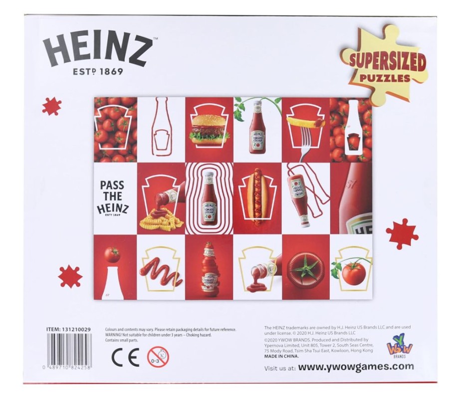 Toynk Heinz Ketchup Supersized 1000 Piece Jigsaw Puzzle | Classic Brands Tees