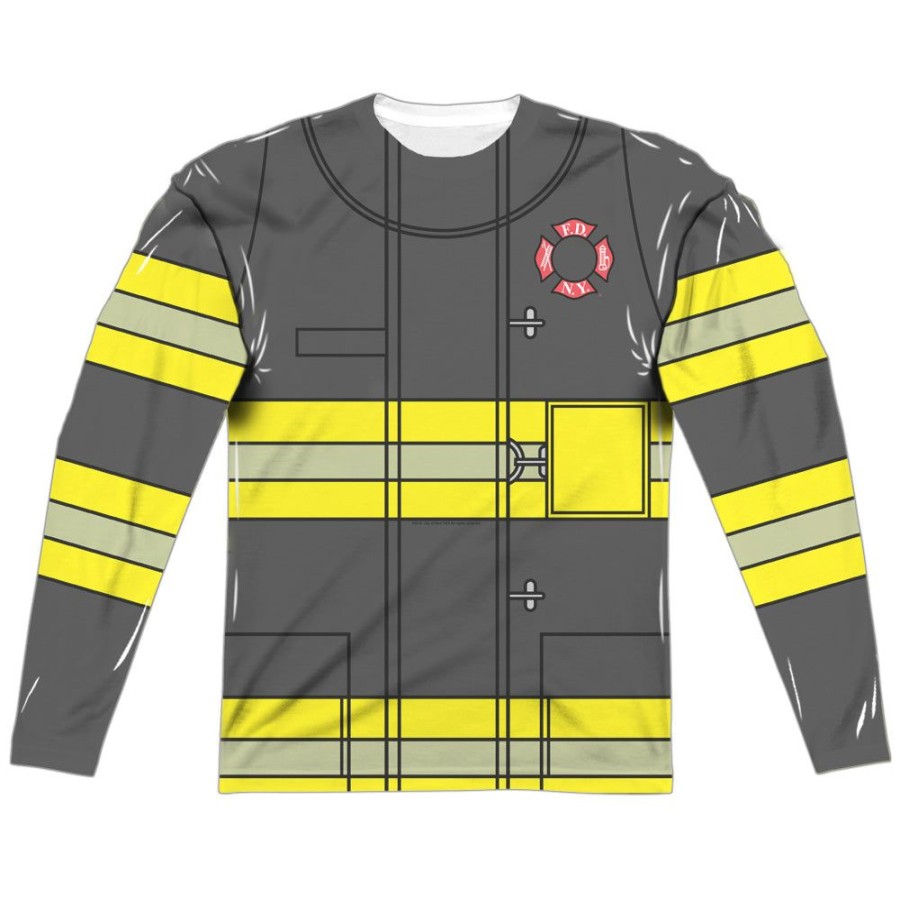 MeTV Custom Classics Firefighter Uniform - New York (Front & Back) | Costume Apparel