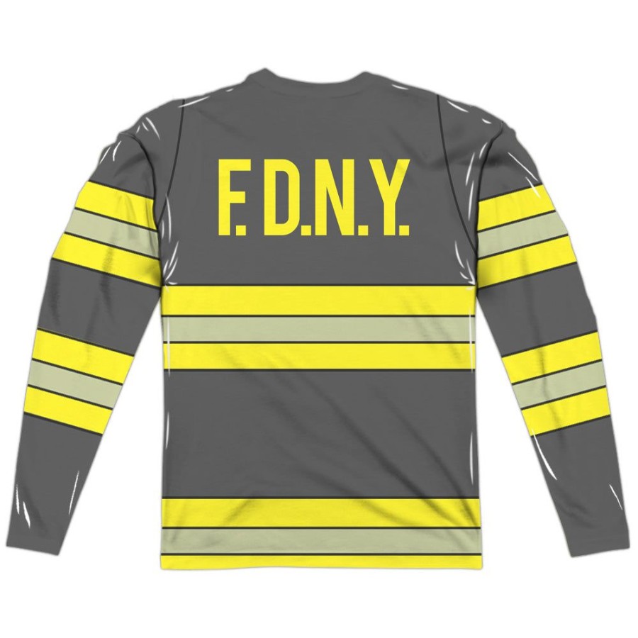 MeTV Custom Classics Firefighter Uniform - New York (Front & Back) | Costume Apparel