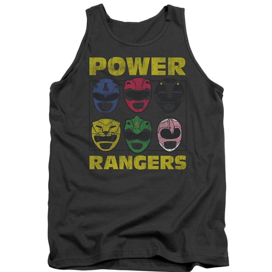 MeTV Custom Classics Power Rangers - Ranger Helmets | Tank Tops