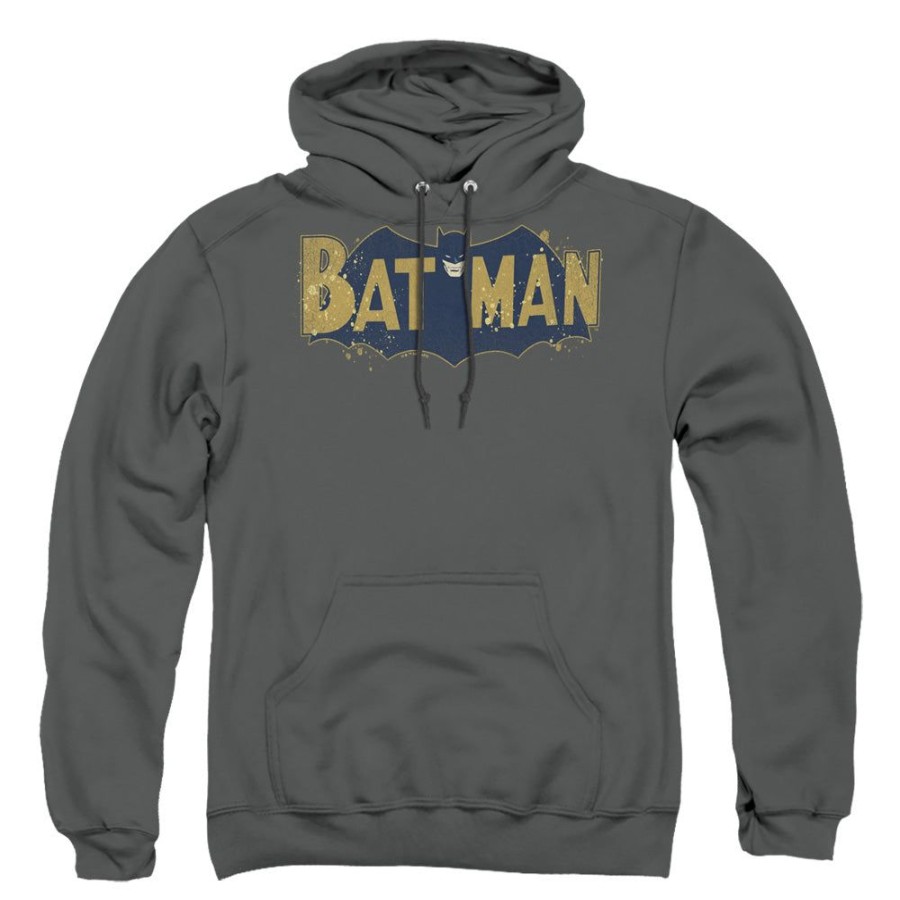 MeTV Custom Classics Batman - Vintage Logo Splatter | Pull-Over Hoodies