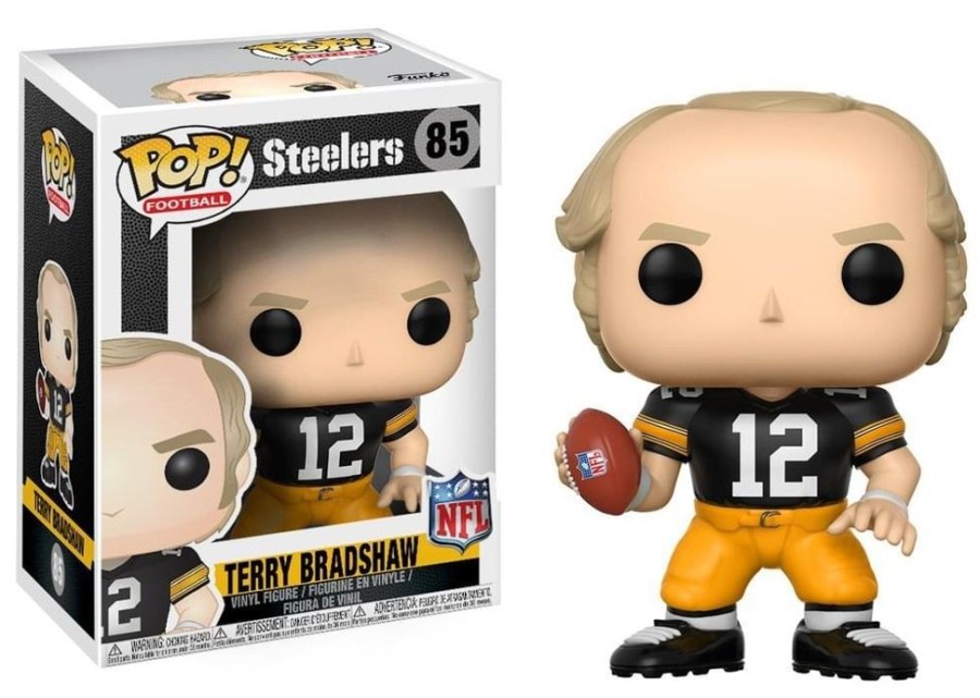 Toynk Pittsburgh Steelers Nfl Pop Vinyl Figure: Terry Bradshaw (Home) | Funko Pops!