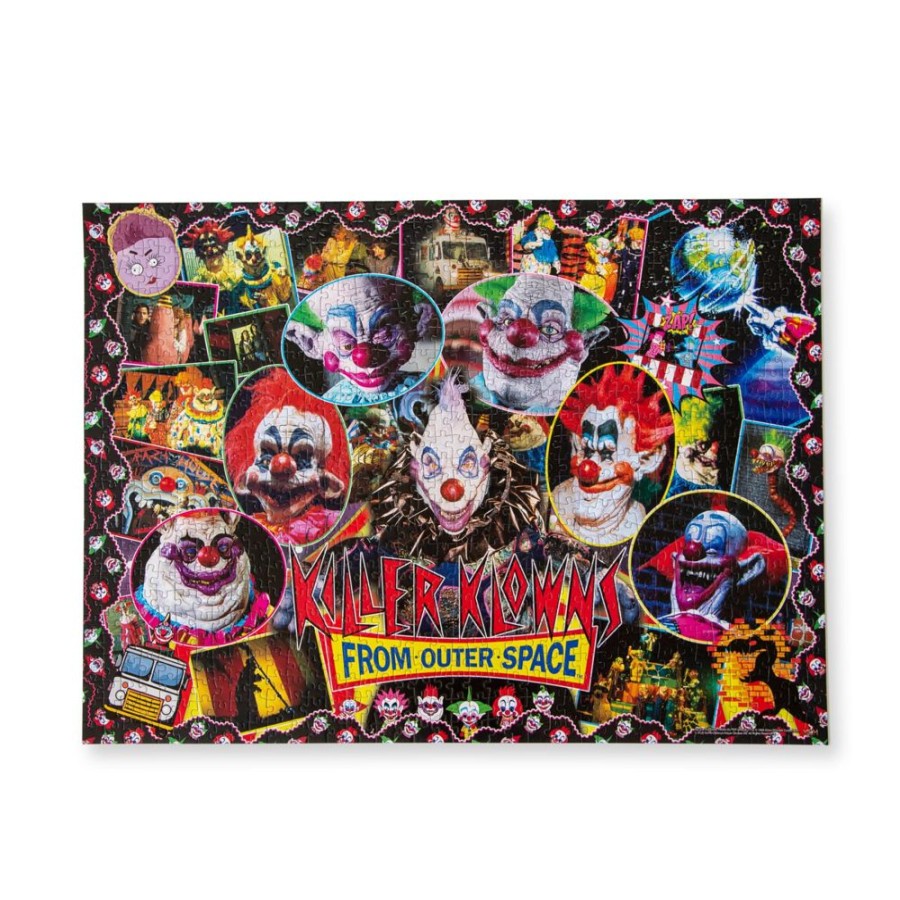 Toynk Killer Klowns From Outer Space Kollage B 1000-Piece Jigsaw Puzzle For Adults | 28 X 20 Inches | Retro Toys & Games