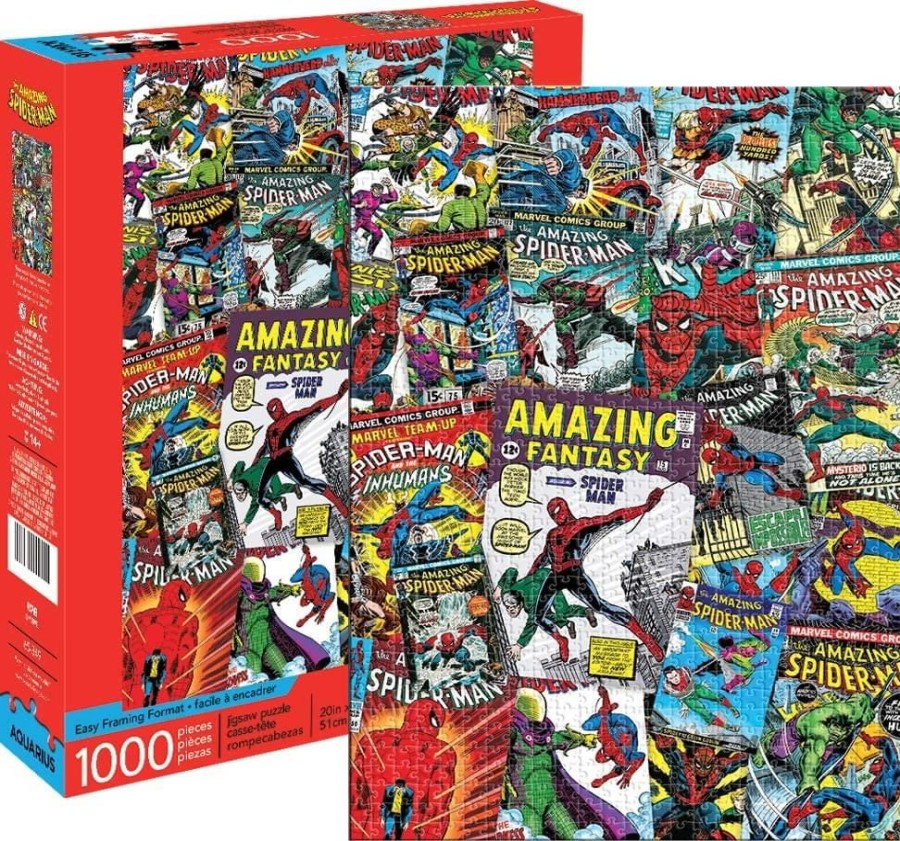 Toynk Marvel Spider-Man Collage 1000 Piece Jigsaw Puzzle | Retro Toys & Games