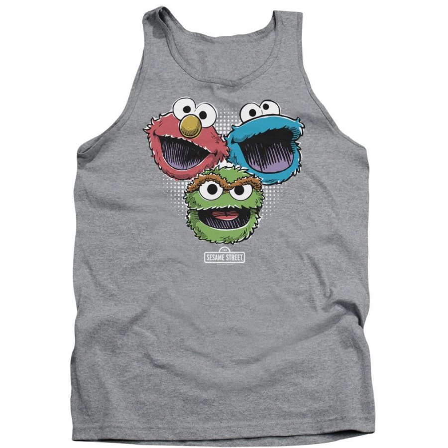 MeTV Custom Classics Sesame Street - Halftone Heads | Tank Tops