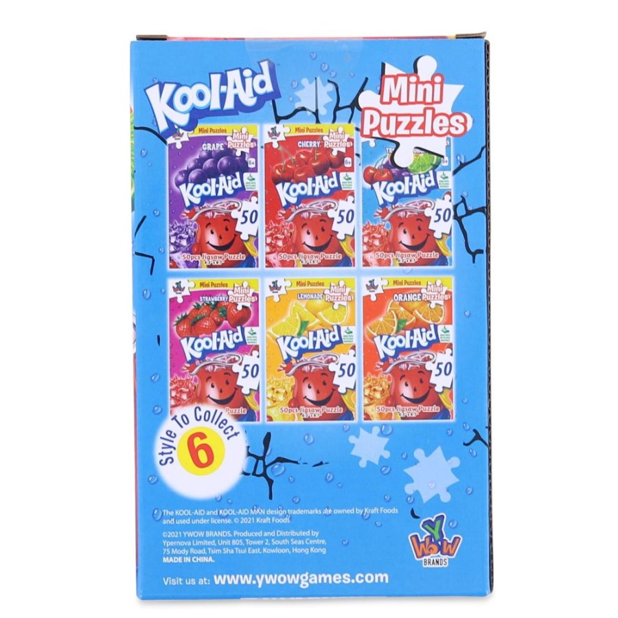 Toynk Kool-Aid 50 Piece Mini Jigsaw Puzzle | Tropical Punch | Classic Brands Tees