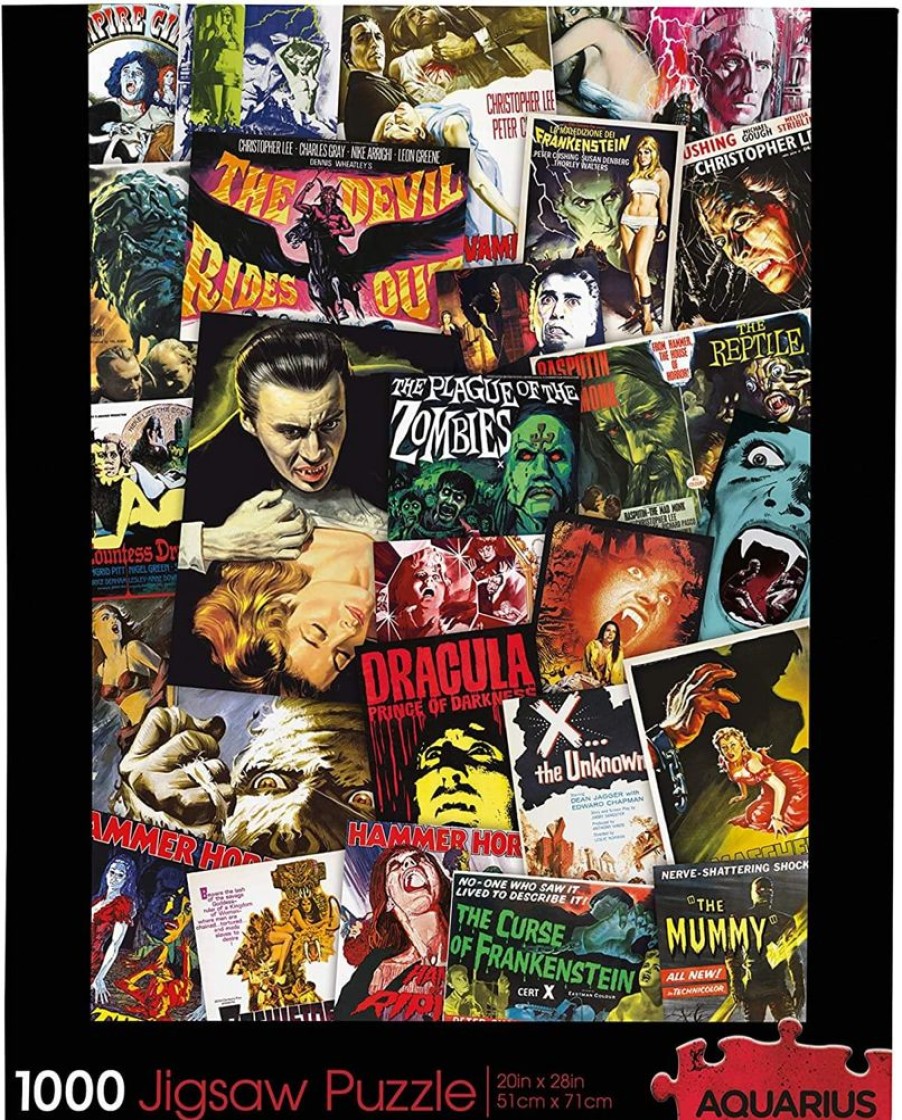 Toynk Hammer Classic Horror Movies Collage 1000 Piece Jigsaw Puzzle | Puzzles