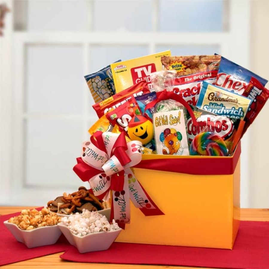 GBDS Get Well Wishes Gift Box | Get Well Soon Gift Basket